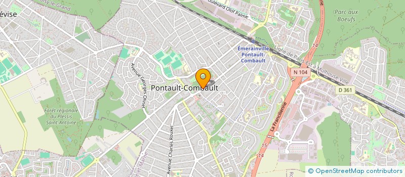 localisation de l'entreprise SCI DE L HOTEL DE VILLE  PONTAULT-COMBAULT