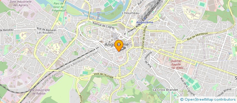 localisation de l'entreprise SCI DE L'HOTEL DE VILLE à ANGOULEME