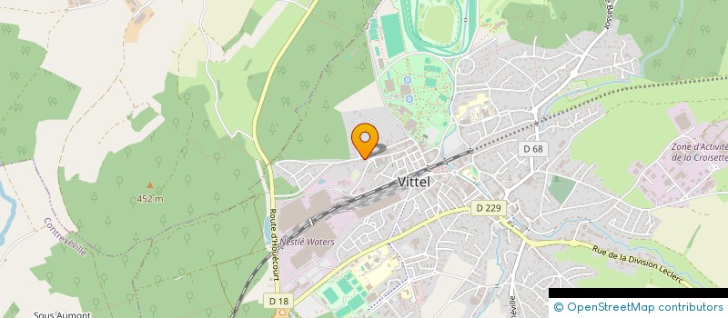 localisation de l'entreprise SCI DE L'HOTEL DES COLONIES  VITTEL