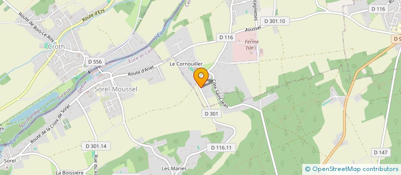 localisation de l'entreprise SCI DE L'HOTEL DES VENTES à SAUSSAY