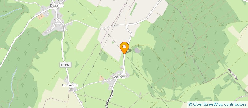 localisation de l'entreprise SCI DE L'HOTEL DES VOYAGEURS  VOIRES