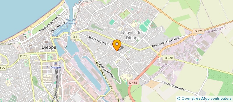 localisation de l'entreprise SCI DE L'HOTEL DIEU  DIEPPE