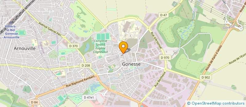 localisation de l'entreprise SCI DE L HOTEL DIEU DU CENTRE  GONESSE