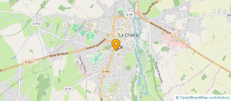 localisation de l'entreprise SCI DE L'HOTEL DU BOEUF à LA CHATRE