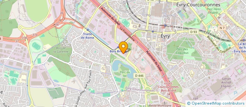 localisation de l'entreprise SCI DE L'HOTEL PARIS CAMBRONNE à EVRY-COURCOURONNES