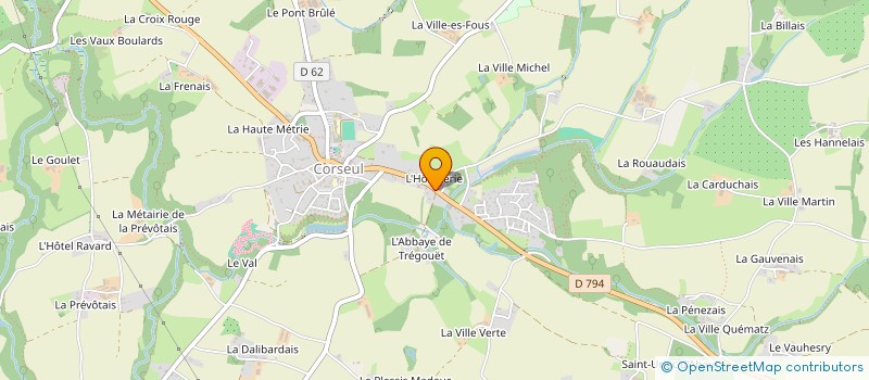 localisation de l'entreprise SCI DE L HOTELLERIE  CORSEUL