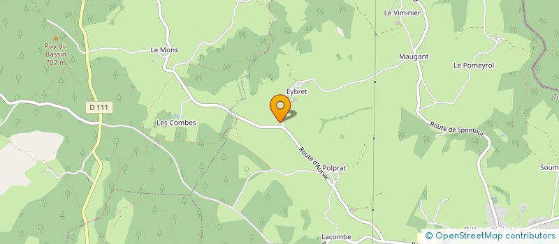 localisation de l'entreprise SCI DE L HOUSTAL  SERVIERES-LE-CHATEAU