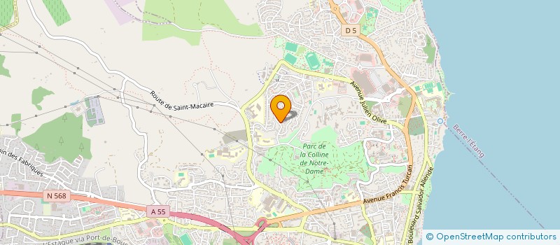 localisation de l'entreprise SCI DE L'HYDRAVION  MARTIGUES