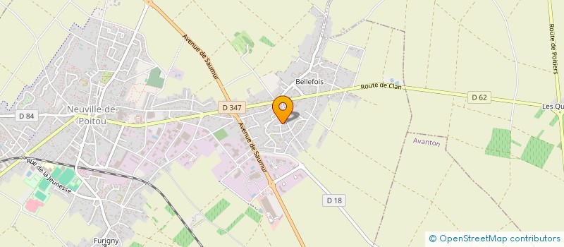 localisation de l'entreprise SCI DE L'HYDRE  NEUVILLE-DE-POITOU