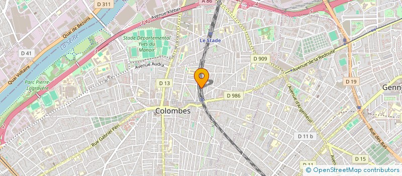 localisation de l'entreprise SCI DE L'ILE à COLOMBES