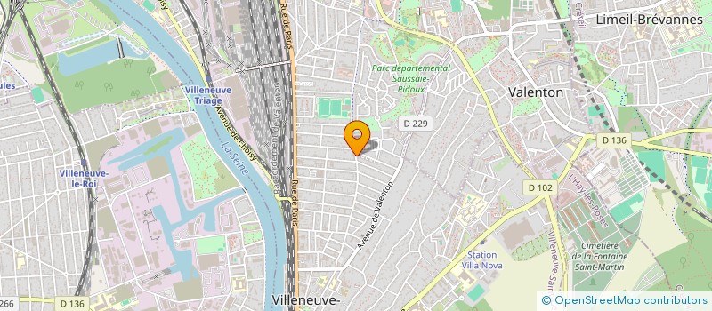 localisation de l'entreprise SCI DE L'ILE à VILLENEUVE-SAINT-GEORGES