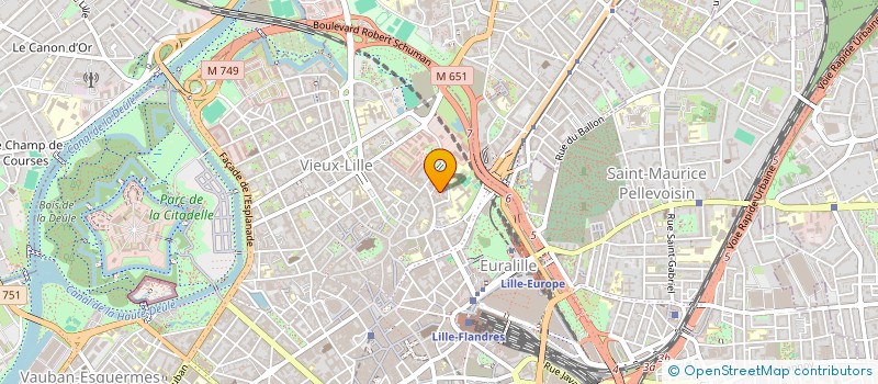 localisation de l'entreprise SCI DE L'ILE à LILLE