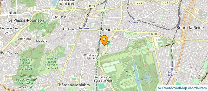 localisation de l'entreprise SCI DE L'ILE à SCEAUX