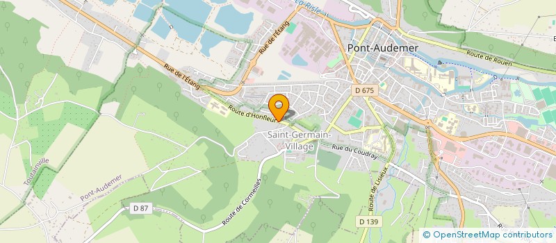 localisation de l'entreprise SCI DE L'ILE à PONT-AUDEMER