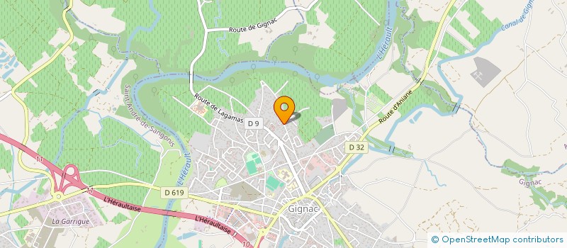 localisation de l'entreprise SCI DE L'ILE  GIGNAC