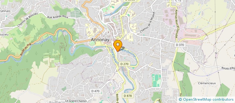 localisation de l'entreprise SCI DE L'ILE à ANNONAY