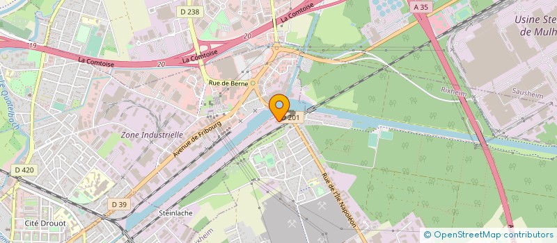 localisation de l'entreprise SCI DE L'ILE  ILLZACH