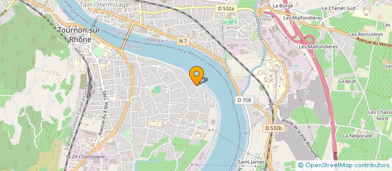 localisation de l'entreprise SCI DE L'ILE à TOURNON-SUR-RHONE