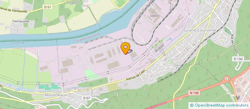 localisation de l'entreprise SCI DE L'ILE AUX OISEAUX  GRAND-COURONNE