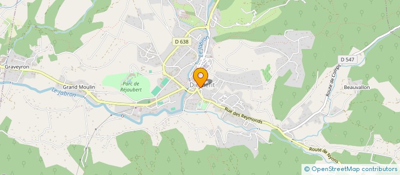 localisation de l'entreprise SCI DE L ILE BLANC  DIEULEFIT