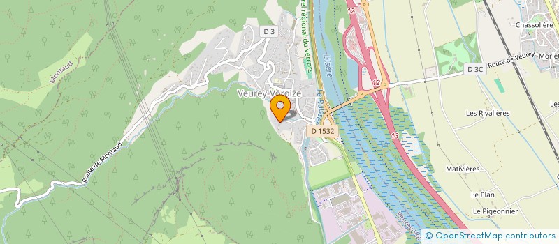 localisation de l'entreprise SCI DE L'ILE BRUNE à VEUREY-VOROIZE