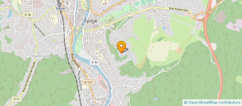 localisation de l'entreprise SCI DE L'ILE D'OR à EPINAL