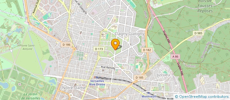 localisation de l'entreprise SCI DE L'ILE DE FRANCE à VERSAILLES