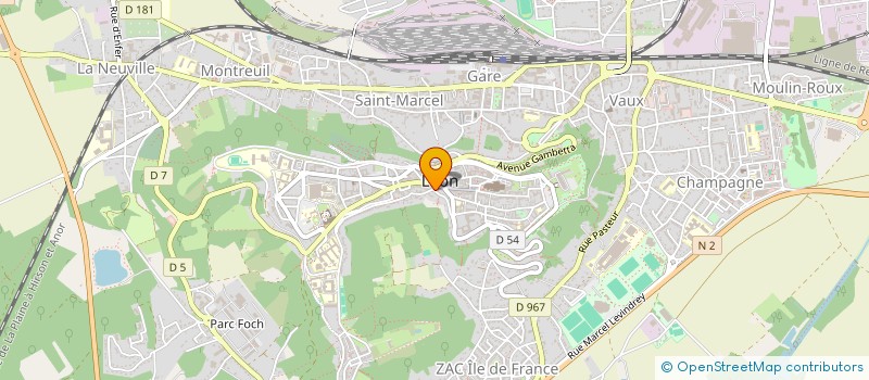 localisation de l'entreprise SCI DE L'ILE DE PLUMOISON à LAON
