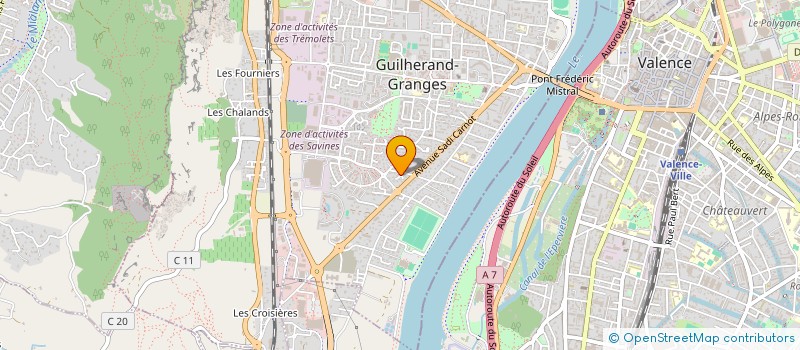 localisation de l'entreprise SCI DE L'ILE DES GERINS à GUILHERAND-GRANGES