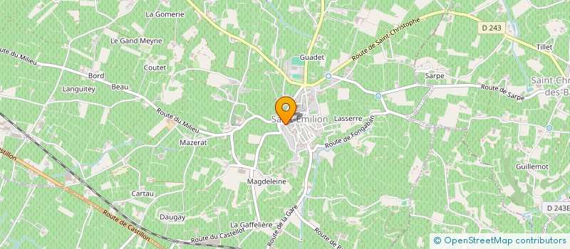 localisation de l'entreprise SCI DE L'ILE DU LEVANT  SAINT-EMILION