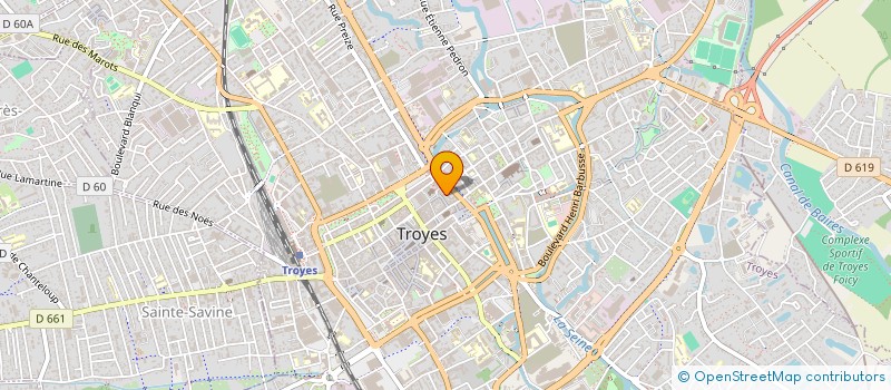 localisation de l'entreprise SCI DE L'ILE GERMAINE à TROYES