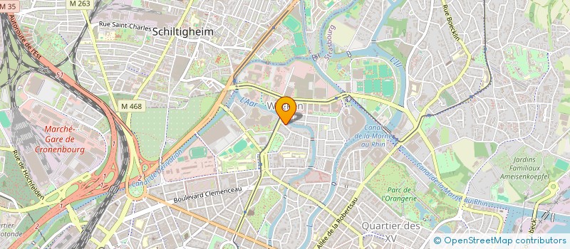 localisation de l'entreprise SCI DE L ILE JARS à STRASBOURG