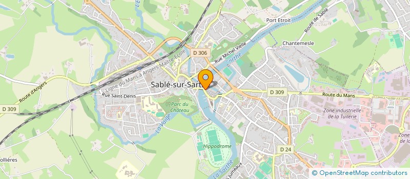 localisation de l'entreprise SCI DE L ILE MARLIE  SABLE-SUR-SARTHE