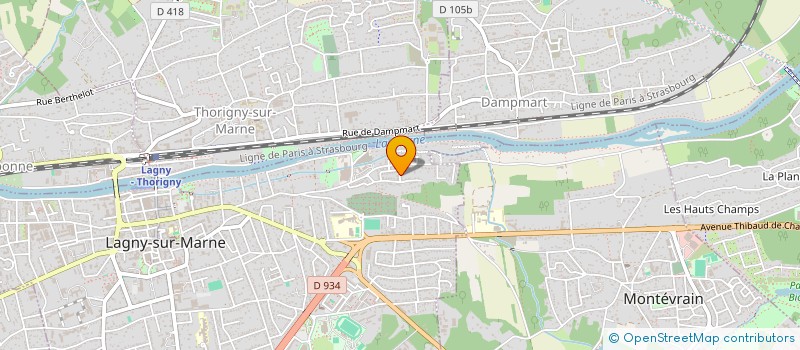 localisation de l'entreprise SCI DE L'ILE MAUBERT  LAGNY-SUR-MARNE