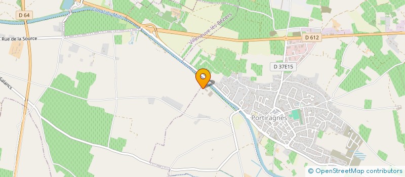 localisation de l'entreprise SCI DE L'ILE ROUGE  VILLENEUVE-LES-BEZIERS