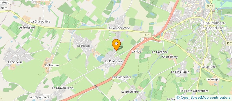 localisation de l'entreprise SCI DE L'ILE VERTE  SAINT-PHILBERT-DE-GRAND-LIEU