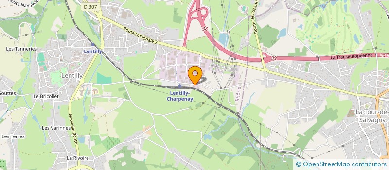 localisation de l'entreprise SCI DE L'ILET CABRI  LENTILLY