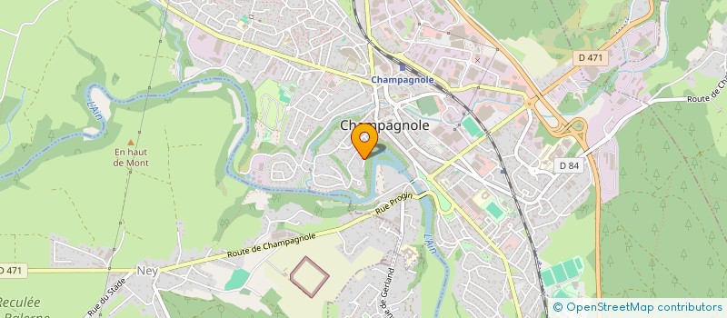 localisation de l'entreprise SCI DE L'ILION  CHAMPAGNOLE