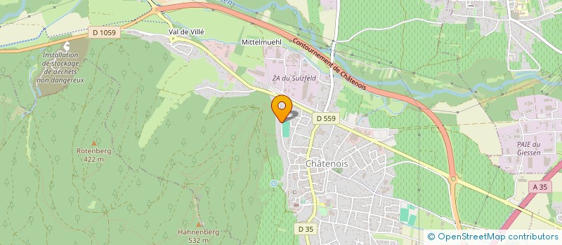 localisation de l'entreprise SCI DE L ILL  CHATENOIS