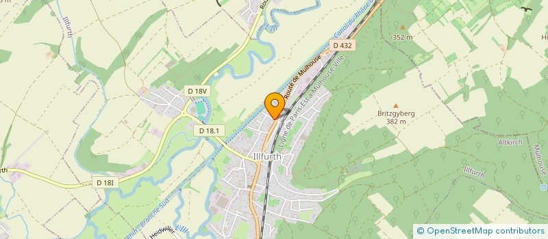 localisation de l'entreprise SCI DE L ILL  ILLFURTH