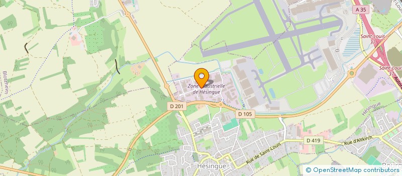 localisation de l'entreprise SCI DE L'ILL  HESINGUE