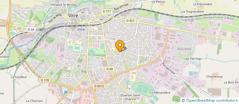 localisation de l'entreprise SCI DE L'ILLE  VITRE