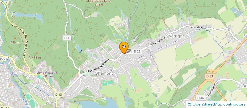localisation de l'entreprise SCI DE L'ILLON  OFFEMONT