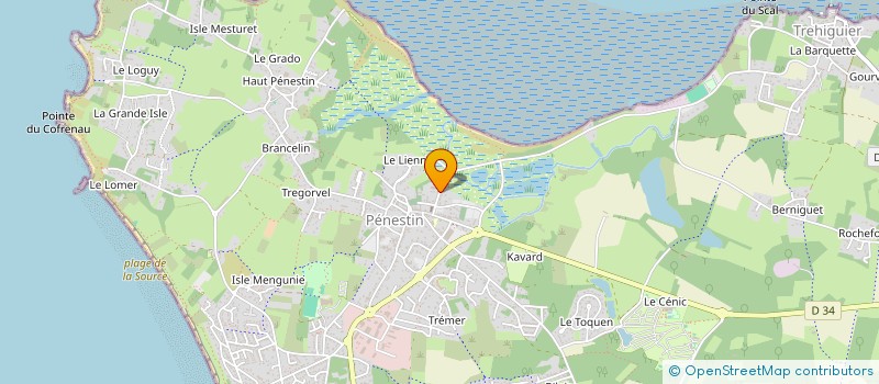 localisation de l'entreprise SCI DE L ILOT DE LA LANDE MENUE à PENESTIN