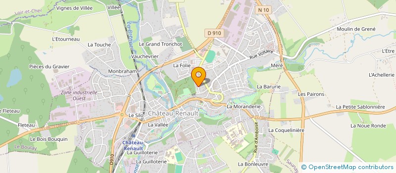 localisation de l'entreprise SCI DE L'IMBAUDERIE à CHATEAU-RENAULT