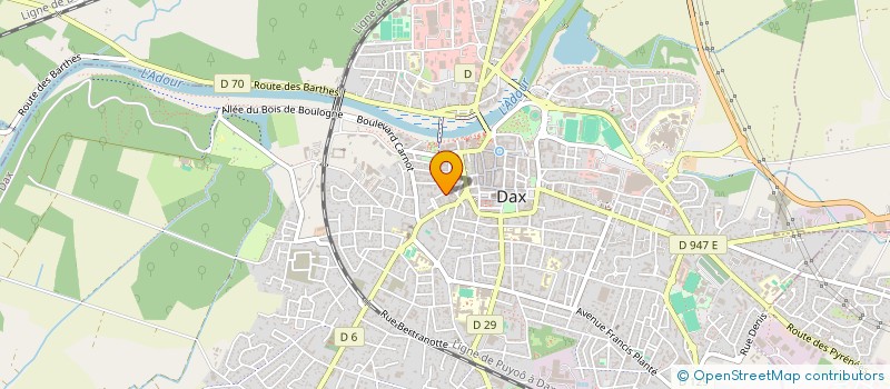 localisation de l'entreprise SCI DE L'IMPASSE à DAX