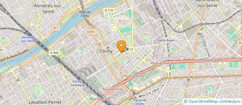 localisation de l'entreprise SCI DE L'IMPASSE à CLICHY