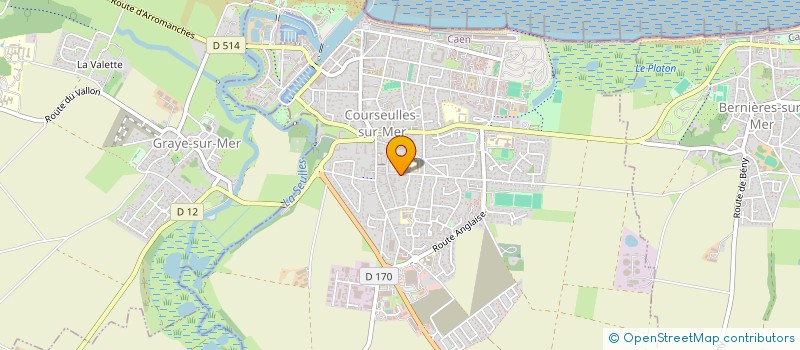 localisation de l'entreprise SCI DE L'IMPASSE CLAIR SOLEIL à COURSEULLES-SUR-MER