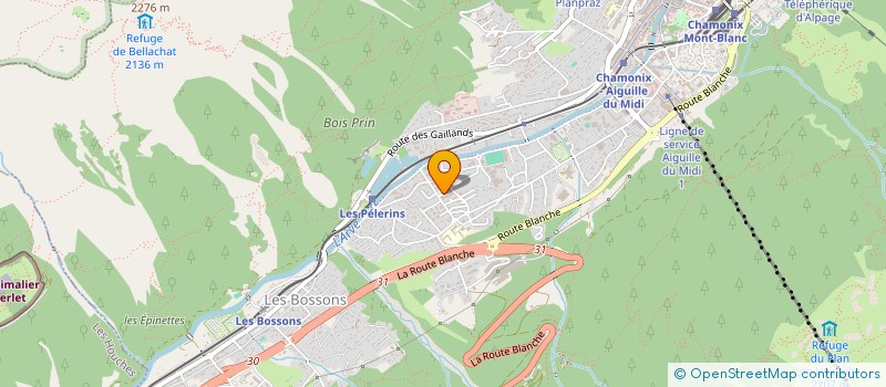 localisation de l'entreprise SCI DE L'IMPASSE DES PRES à CHAMONIX-MONT-BLANC