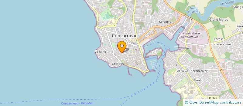 localisation de l'entreprise SCI DE L IMPASSE DU CELTIC  CONCARNEAU